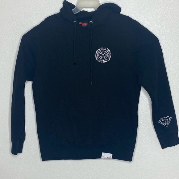 DIAMOND SUPPLY CO. Men’s Black Pullover Hoodie Size M - Picture 1 of 5